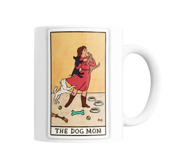 Taza de Cerámica Tarot The Dog Mom