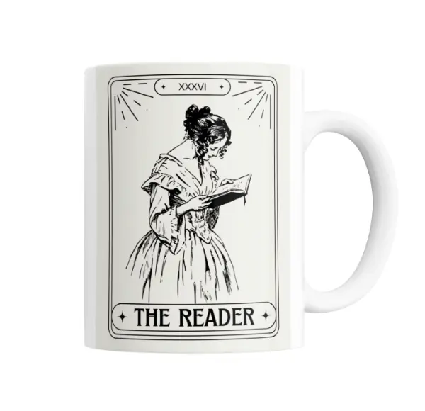 Taza de Cerámica Tarot The Reader Mujer Leyendo