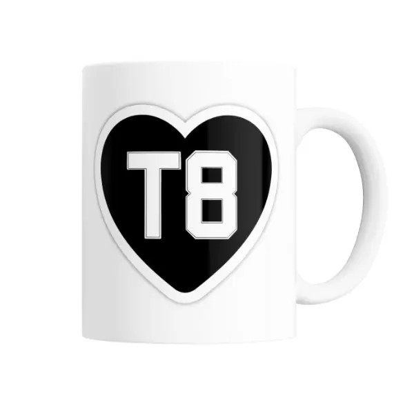 Taza de Cerámica Tate McRae Corazón T8