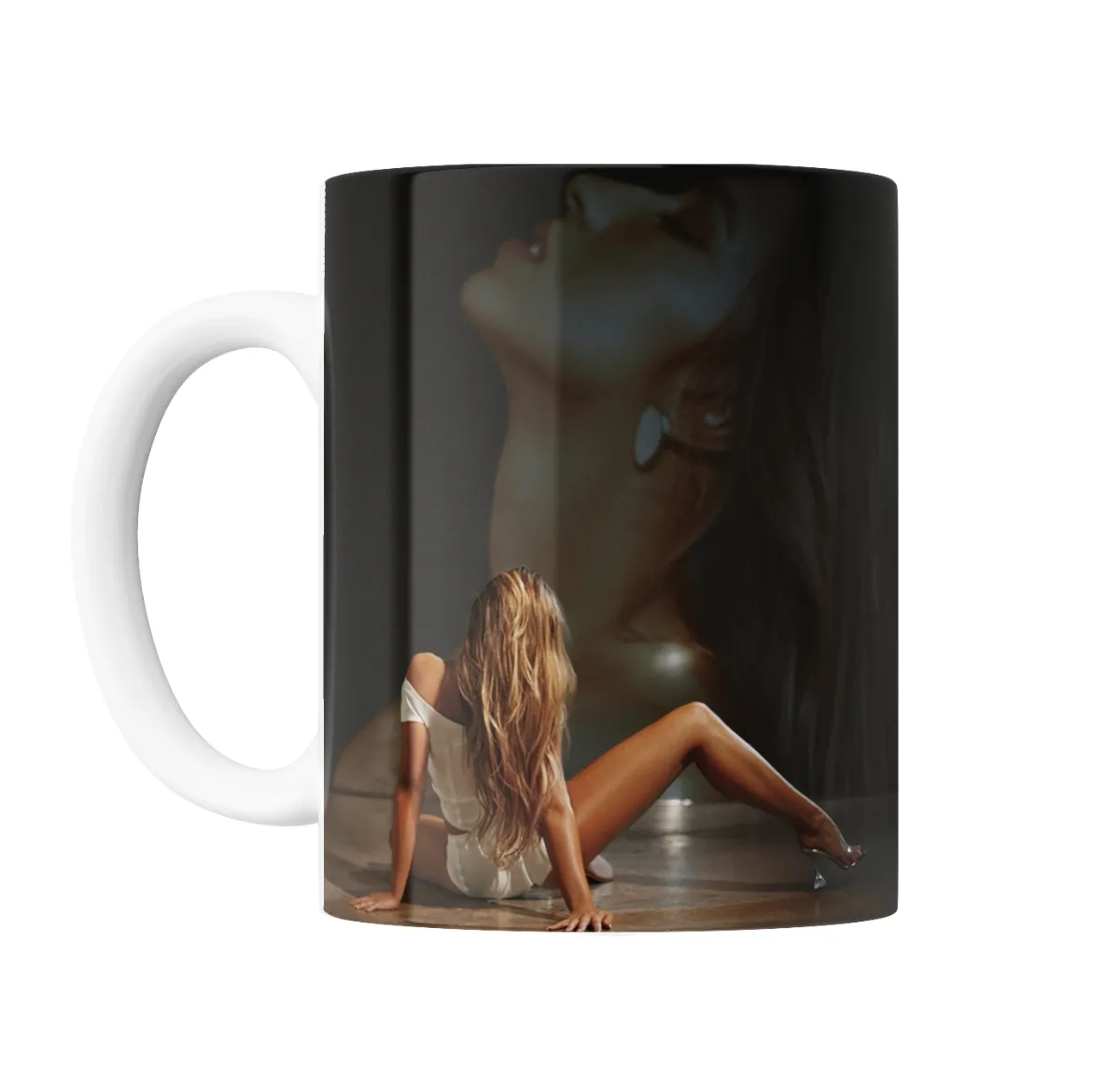 Taza de Cerámica Tate McRae Sentada con Tacos Transparentes - vista 2