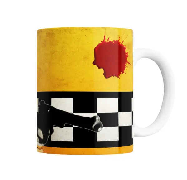 Taza de Cerámica Taxi Driver Retrato Dorado