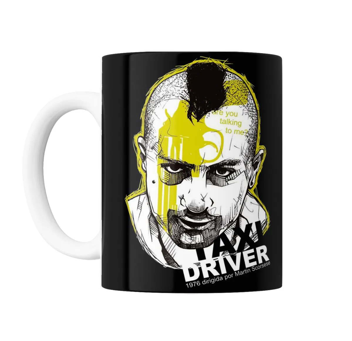 Taza de Cerámica Taxi Driver Travis Bickle Are You Talking to Me - vista 2