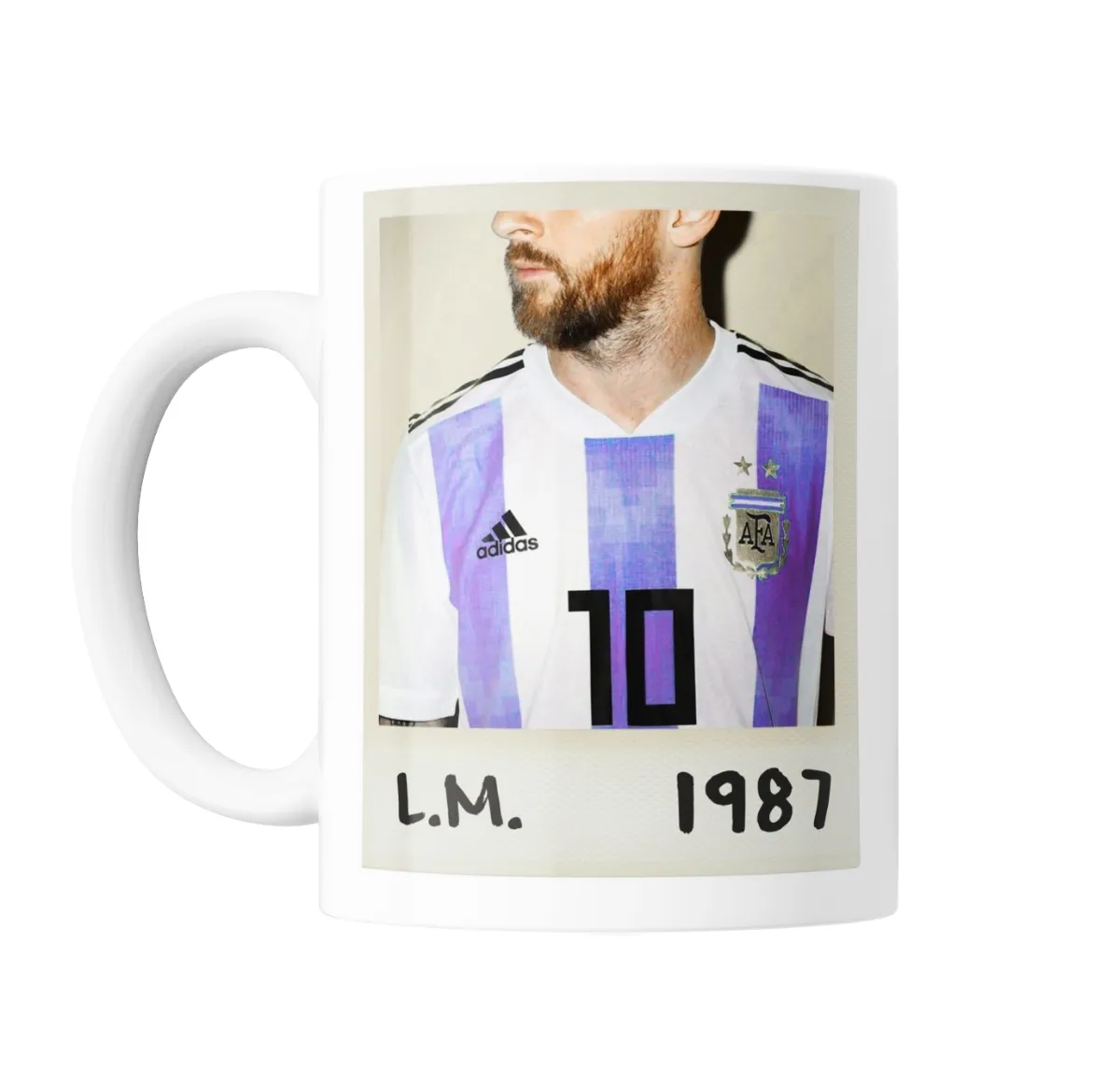 Taza de Cerámica Lionel Messi Selección Argentina L.M. 1987 - vista 2