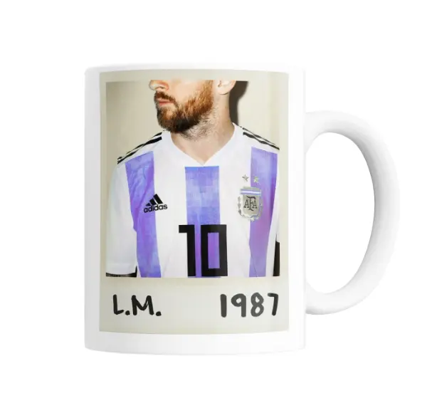Taza de Cerámica Lionel Messi Selección Argentina L.M. 1987
