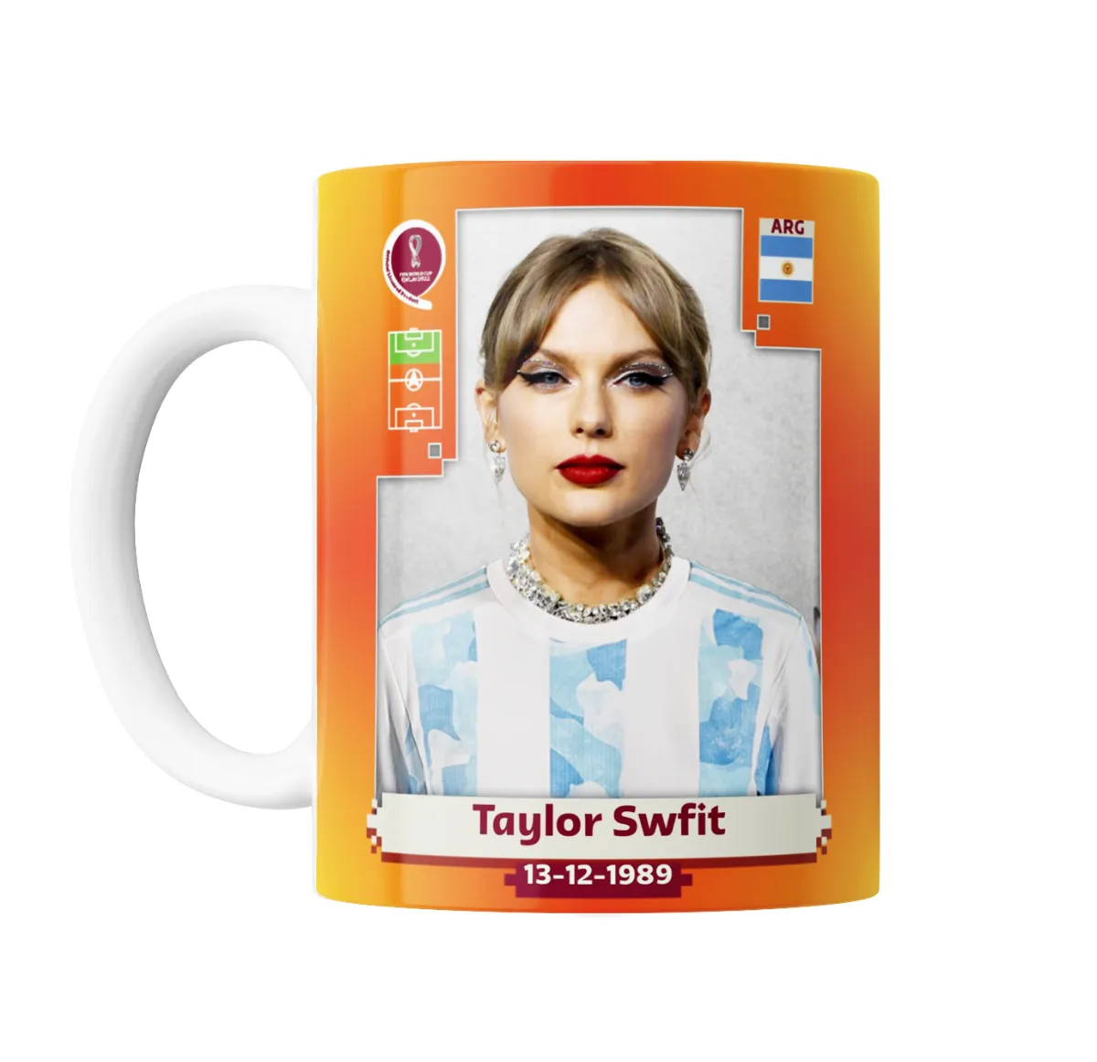 Taza de Cerámica Taylor Swift Camiseta Argentina Mundial - vista 2