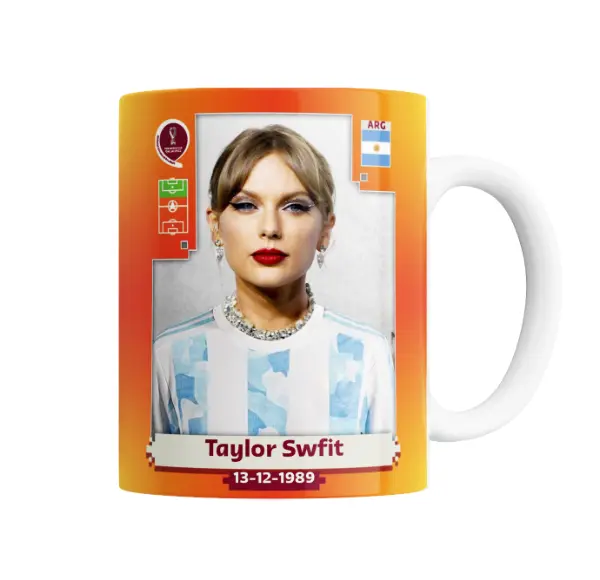 Taza de Cerámica Taylor Swift Camiseta Argentina Mundial
