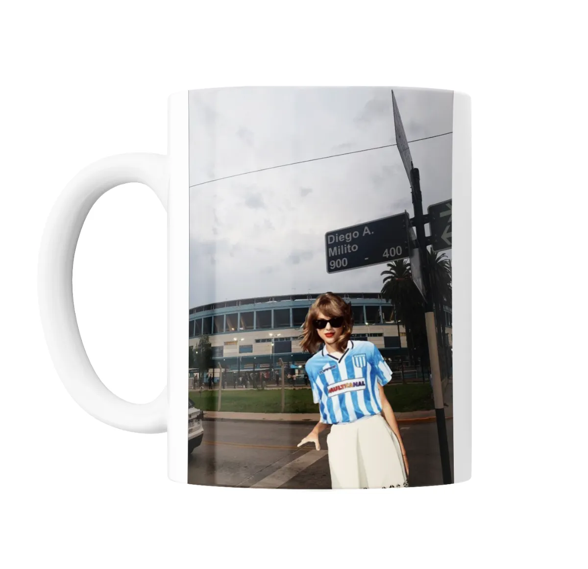 Taza de Cerámica Taylor Swift con camiseta de Racing - vista 2