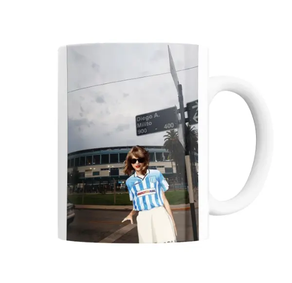 Taza de Cerámica Taylor Swift con camiseta de Racing