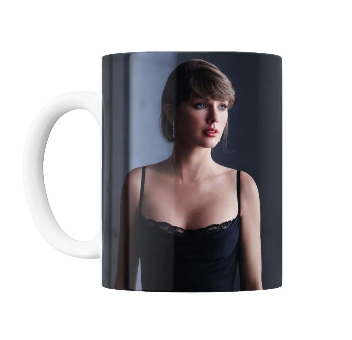 Taza de Cerámica Taylor Swift Retrato Vestido Negro - vista 2