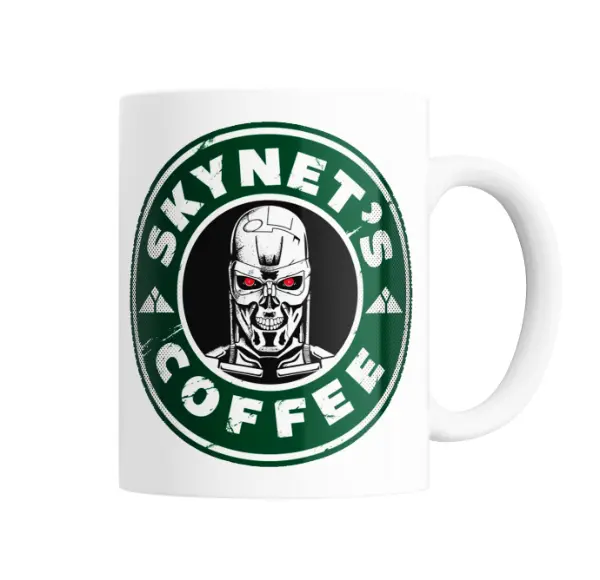 Taza de Cerámica Terminator Skynet Coffee