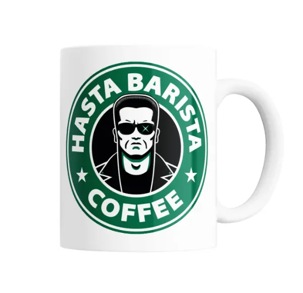 Taza de Cerámica Terminator Hasta Barista Coffee