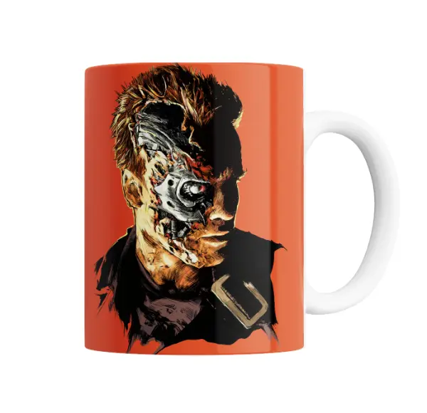 Taza de Cerámica Terminator T-800 Endoesqueleto