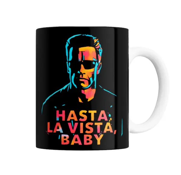 Taza de Cerámica Terminator T-800 Hasta la Vista Baby