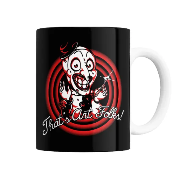 Taza de Cerámica Terrifier Art the Clown That's Art Folks