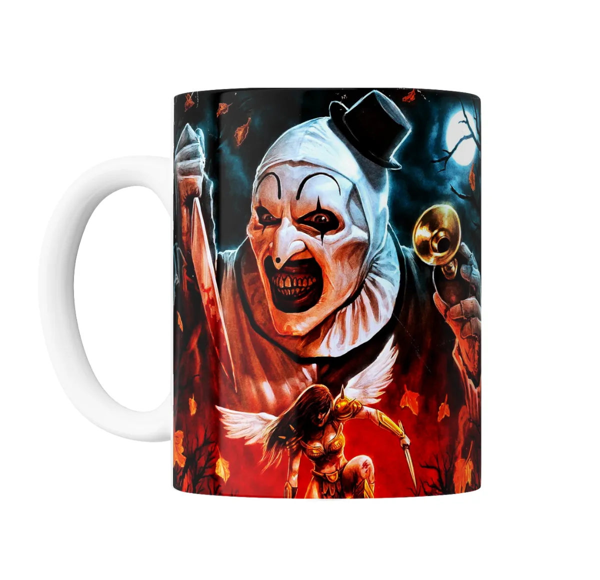 Taza de Cerámica Terrifier Art the Clown y Ángel Guerrero - vista 2
