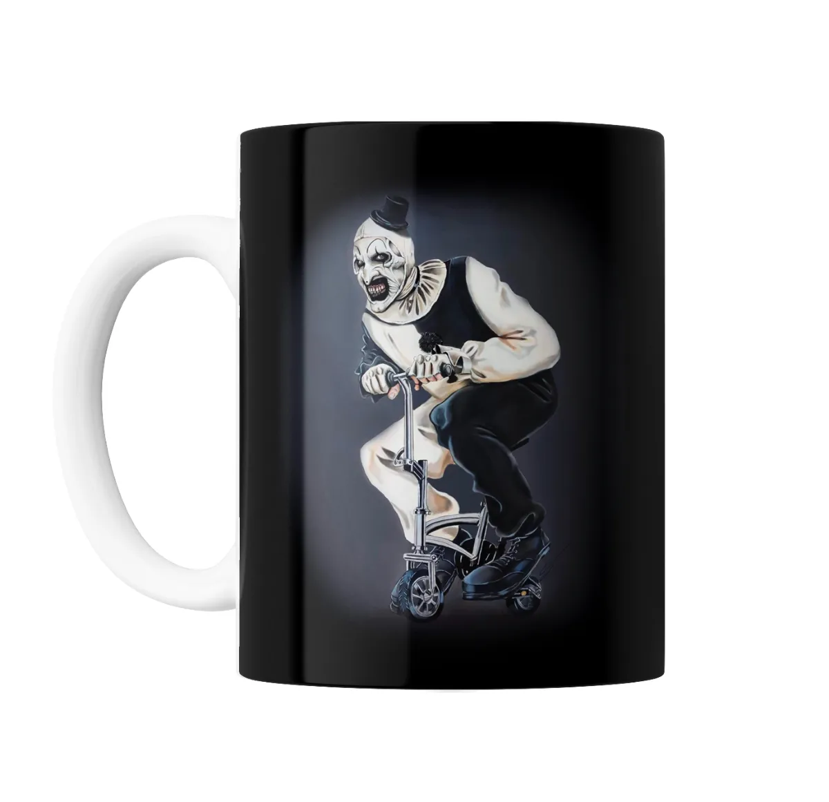 Taza de Cerámica Terrifier Art the Clown en Scooter - vista 2