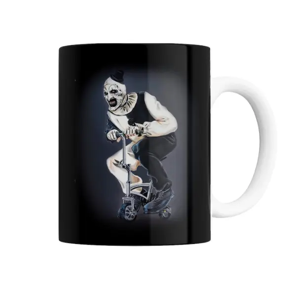 Taza de Cerámica Terrifier Art the Clown en Scooter