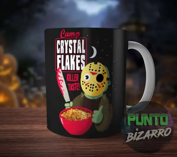 Taza de Cerámica Viernes 13 Jason Camp Crystal Flakes