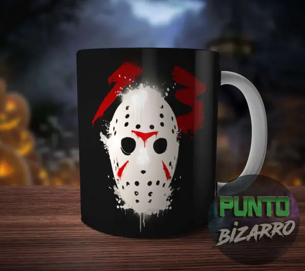 Taza de Cerámica Viernes 13 Jason Voorhees Máscara