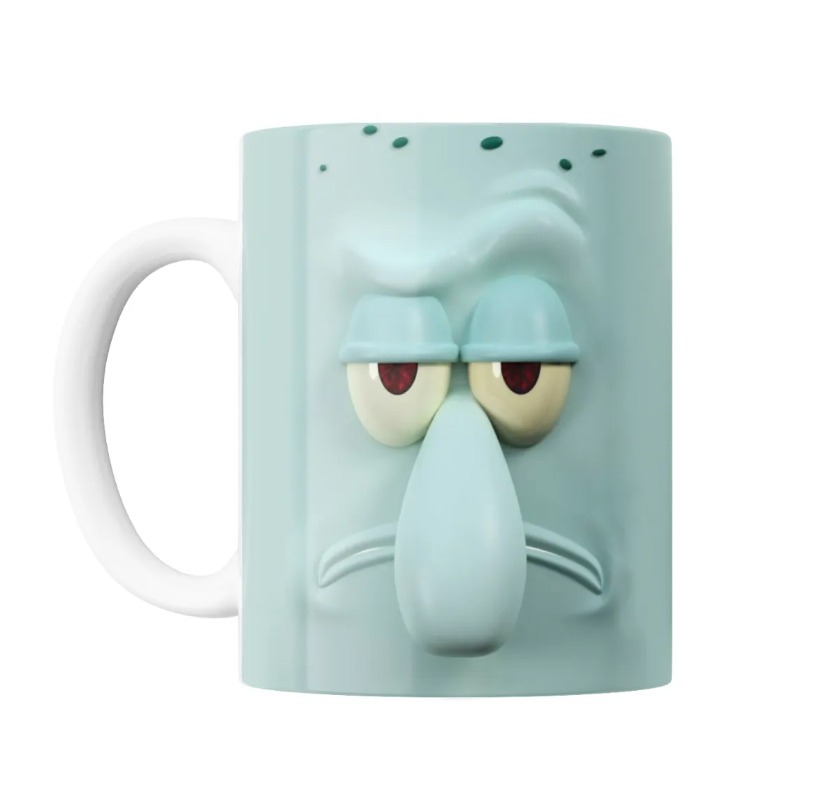 Taza de Cerámica Bob Esponja Calamardo Cara - vista 2