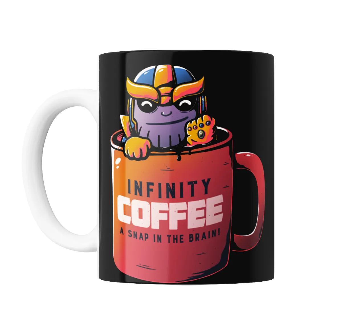 Taza de Cerámica Thanos Infinity Coffee A Snap in the Brain - vista 2
