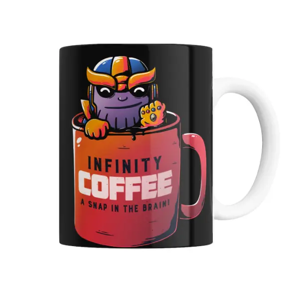 Taza de Cerámica Thanos Infinity Coffee A Snap in the Brain