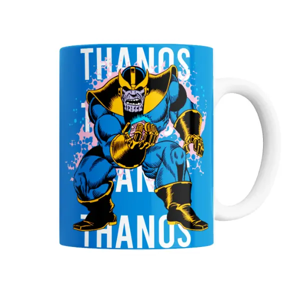 Taza de Cerámica Thanos Marvel Villano Guante del Infinito