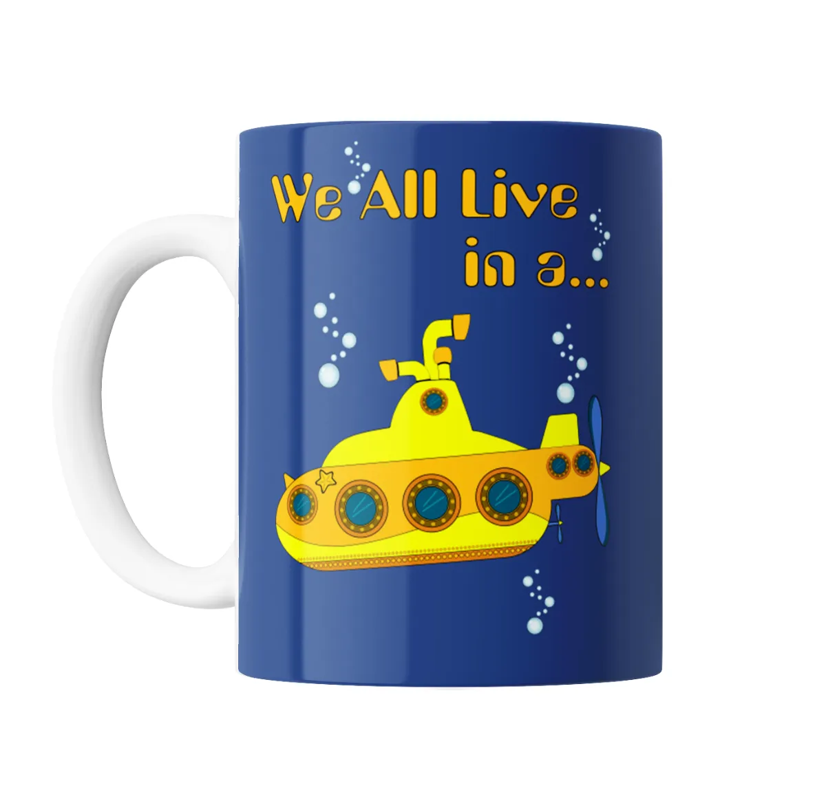 Taza de Cerámica The Beatles Yellow Submarine Frase - vista 2