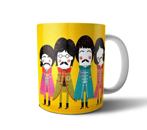 Taza de Cerámica The Beatles Sgt. Pepper Ilustrado