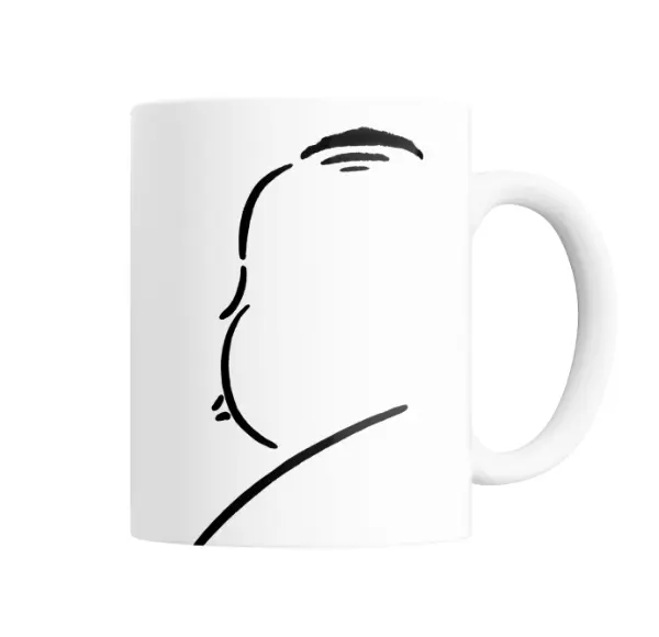 Taza de Cerámica Alfred Hitchcock Perfil