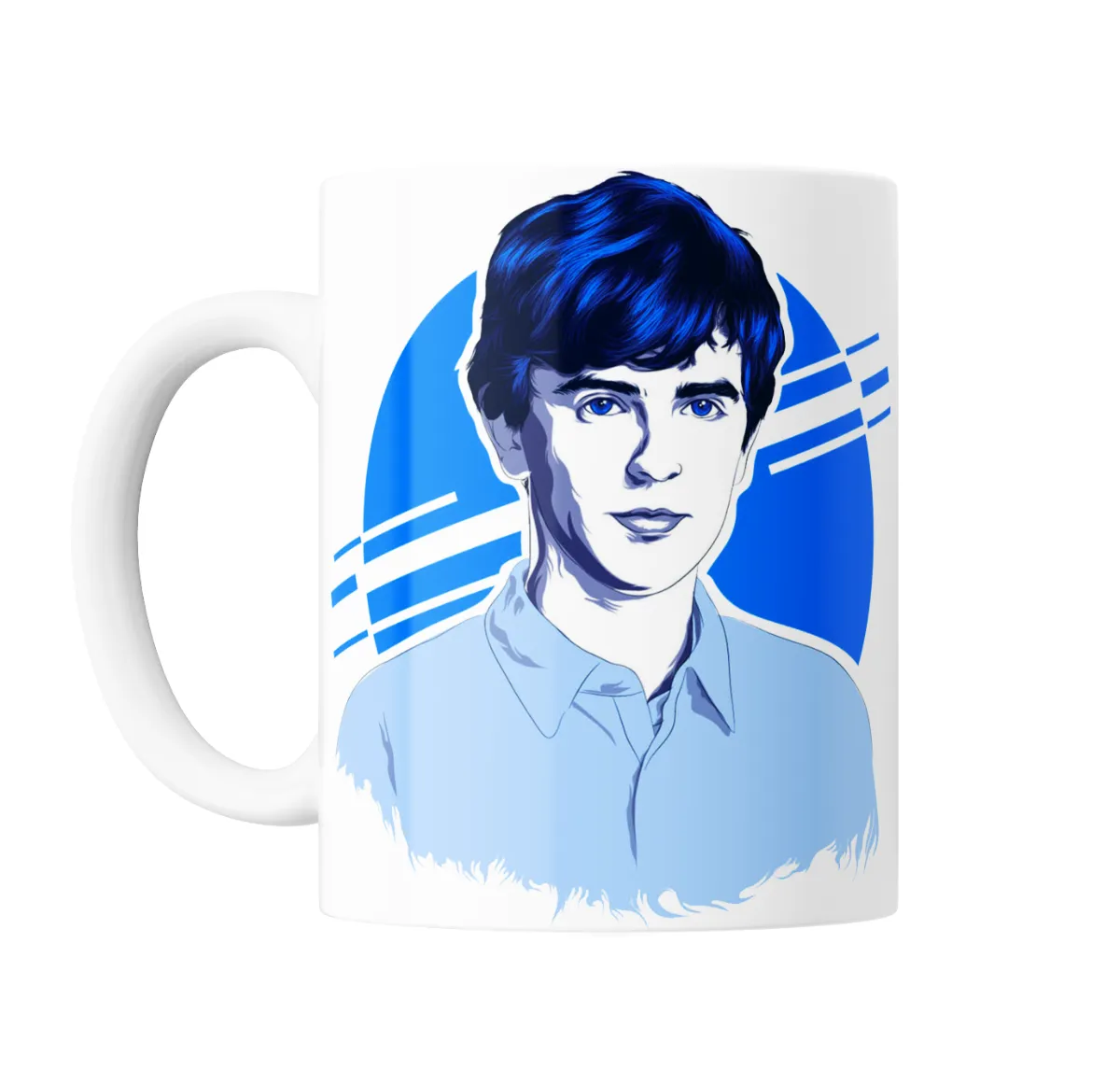 Taza de Cerámica The Good Doctor Retrato Azul - vista 2