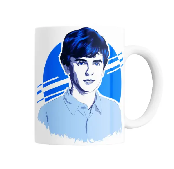 Taza de Cerámica The Good Doctor Retrato Azul