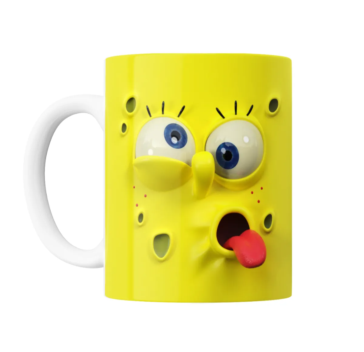 Taza de Cerámica Bob Esponja Cara Loca - vista 2