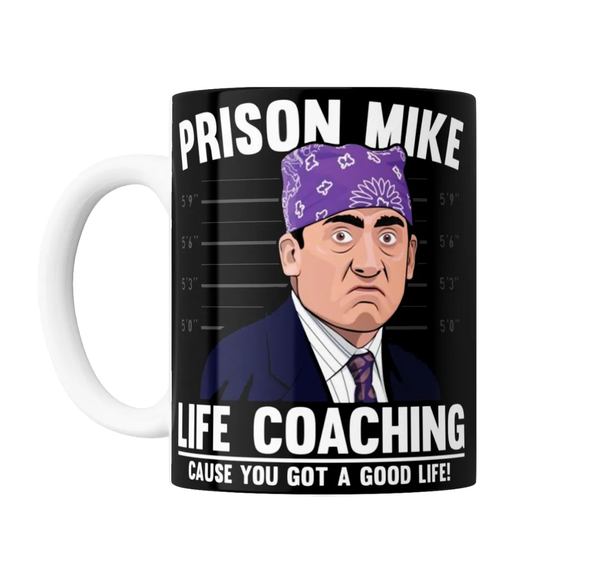 Taza de Cerámica The Office Prison Mike Life Coaching - vista 2