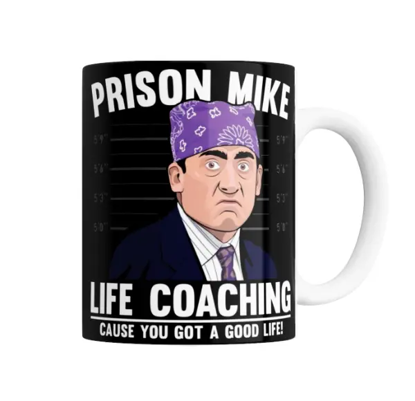 Taza de Cerámica The Office Prison Mike Life Coaching