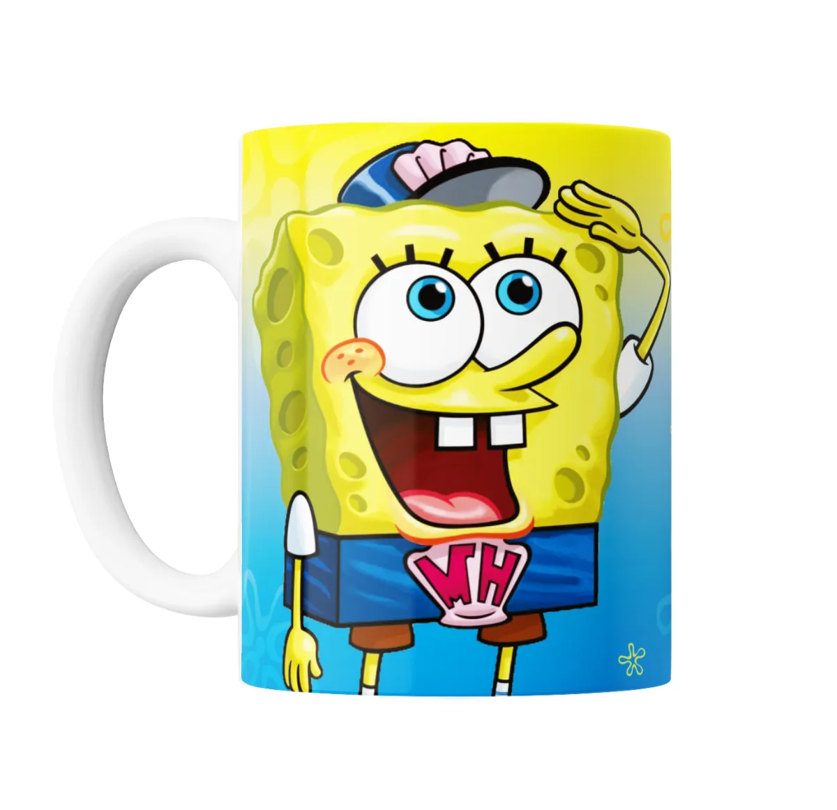 Taza de Cerámica Bob Esponja Saludo - vista 2