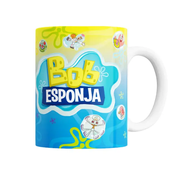 Taza de Cerámica Bob Esponja Saludo