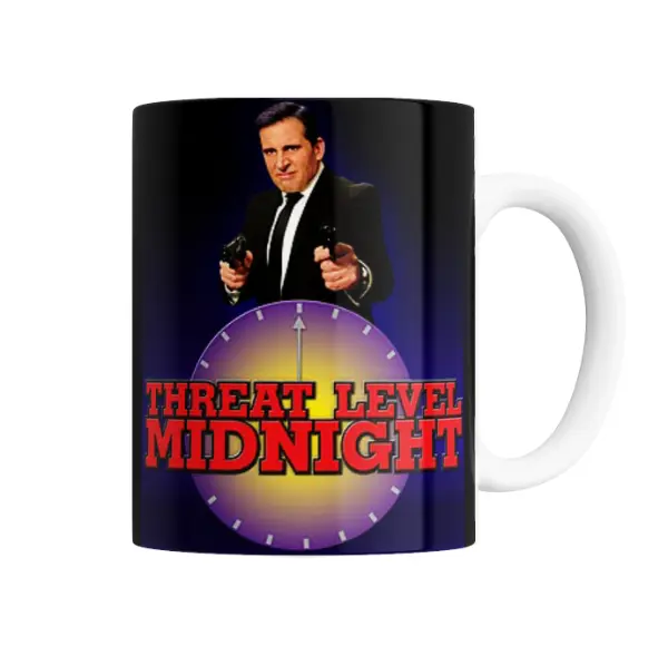 Taza de Cerámica The Office Threat Level Midnight Michael Scott