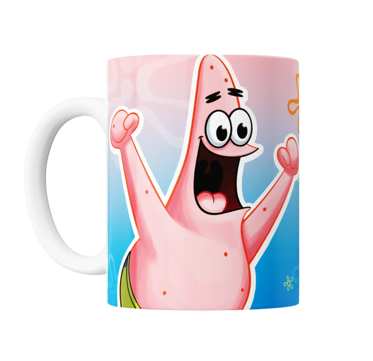 Taza de Cerámica Bob Esponja Patricio Feliz - vista 2