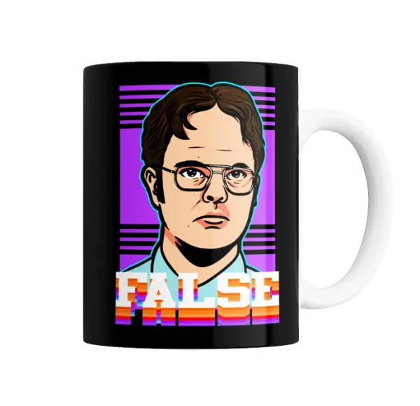 Taza de Cerámica The Office Dwight Schrute False