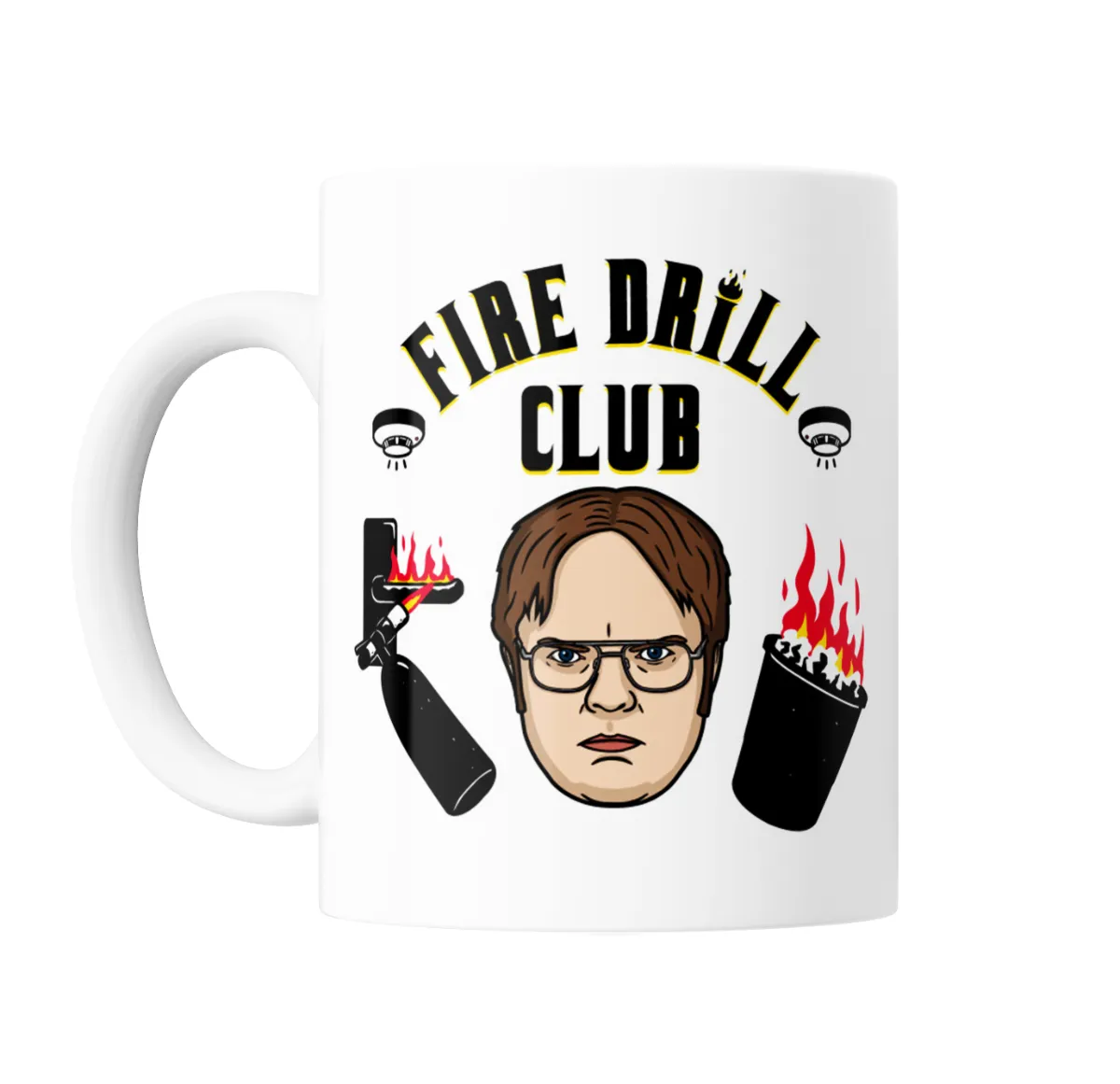 Taza de Cerámica The Office Dwight Schrute Fire Drill Club - vista 2