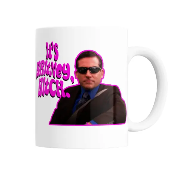 Taza de Cerámica The Office Michael Scott It's Britney Bitch