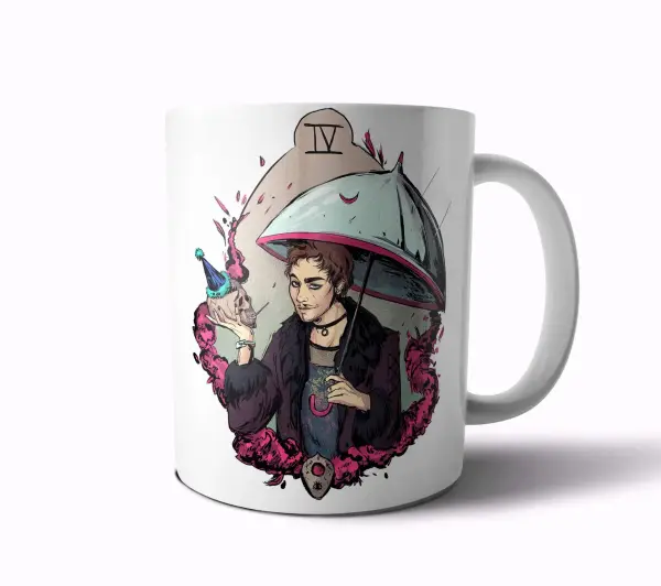 Taza de Cerámica The Umbrella Academy Klaus Hargreeves Calavera