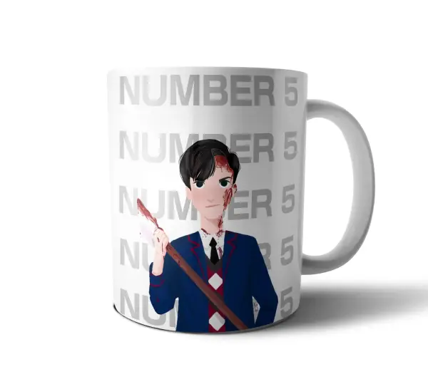Taza de Cerámica The Umbrella Academy Number 5 Sangriento