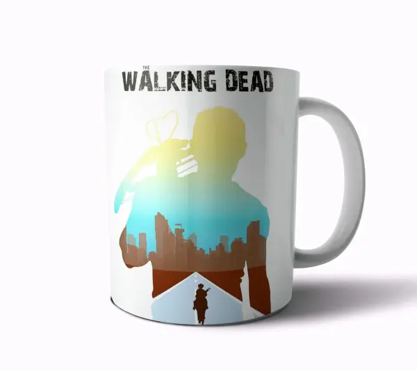 Taza de Cerámica The Walking Dead Daryl Dixon Silueta Ciudad