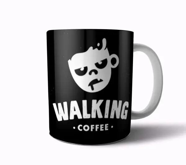Taza de Cerámica The Walking Dead Walking Coffee Zombie