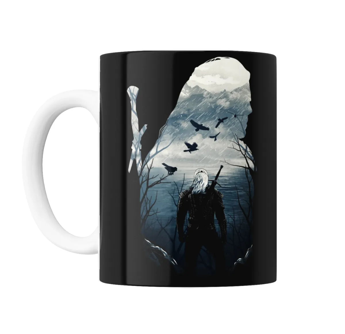 Taza de Cerámica The Witcher Geralt con Cuervos - vista 2