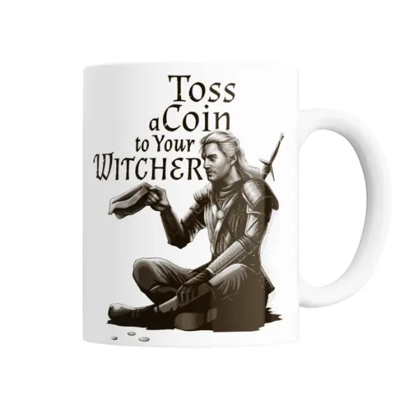 Taza de Cerámica The Witcher Geralt Toss a Coin to Your Witcher