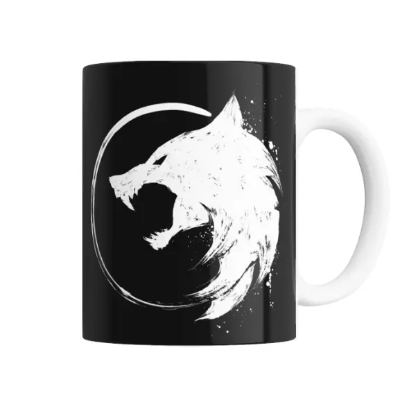 Taza de Cerámica The Witcher Lobo Gráfico