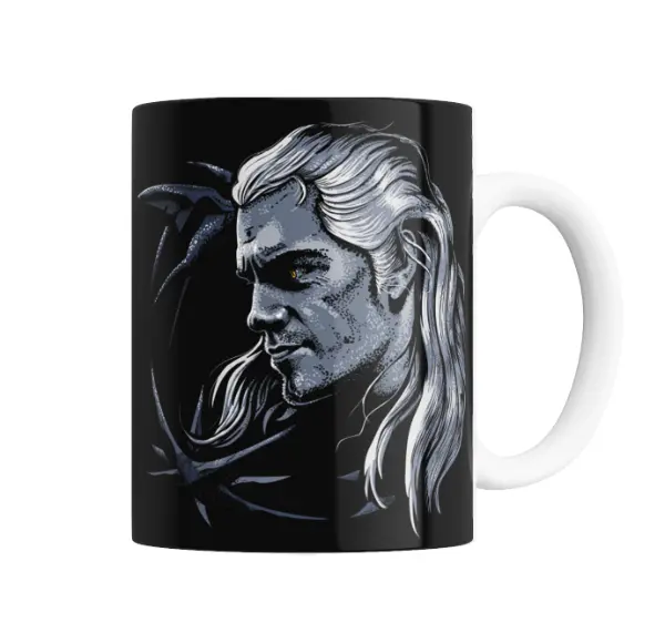 Taza de Cerámica The Witcher Geralt de Rivia Lobo